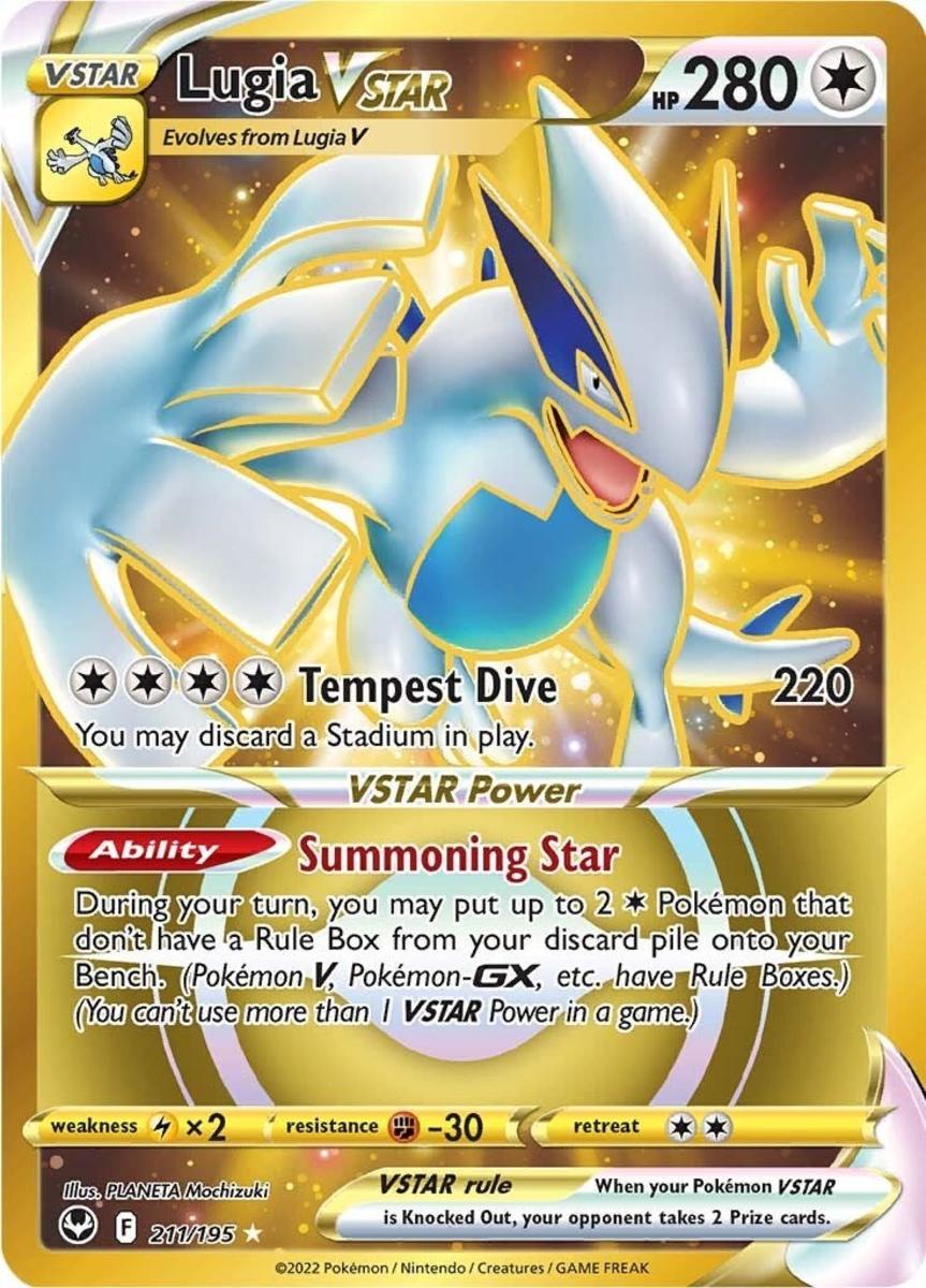Lugia Vstar Pokemon TCG card